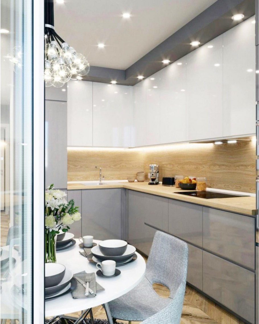 Стильные маленькие кухни