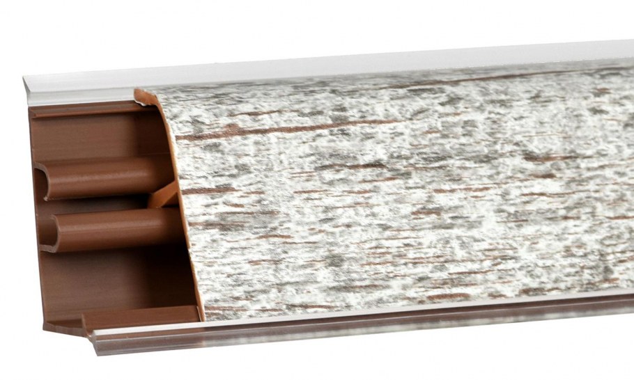 Напольный плинтус с подсветкой PN 050 led Евровуд