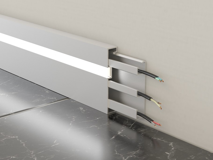 Плинтус с подсветкой Евровуд