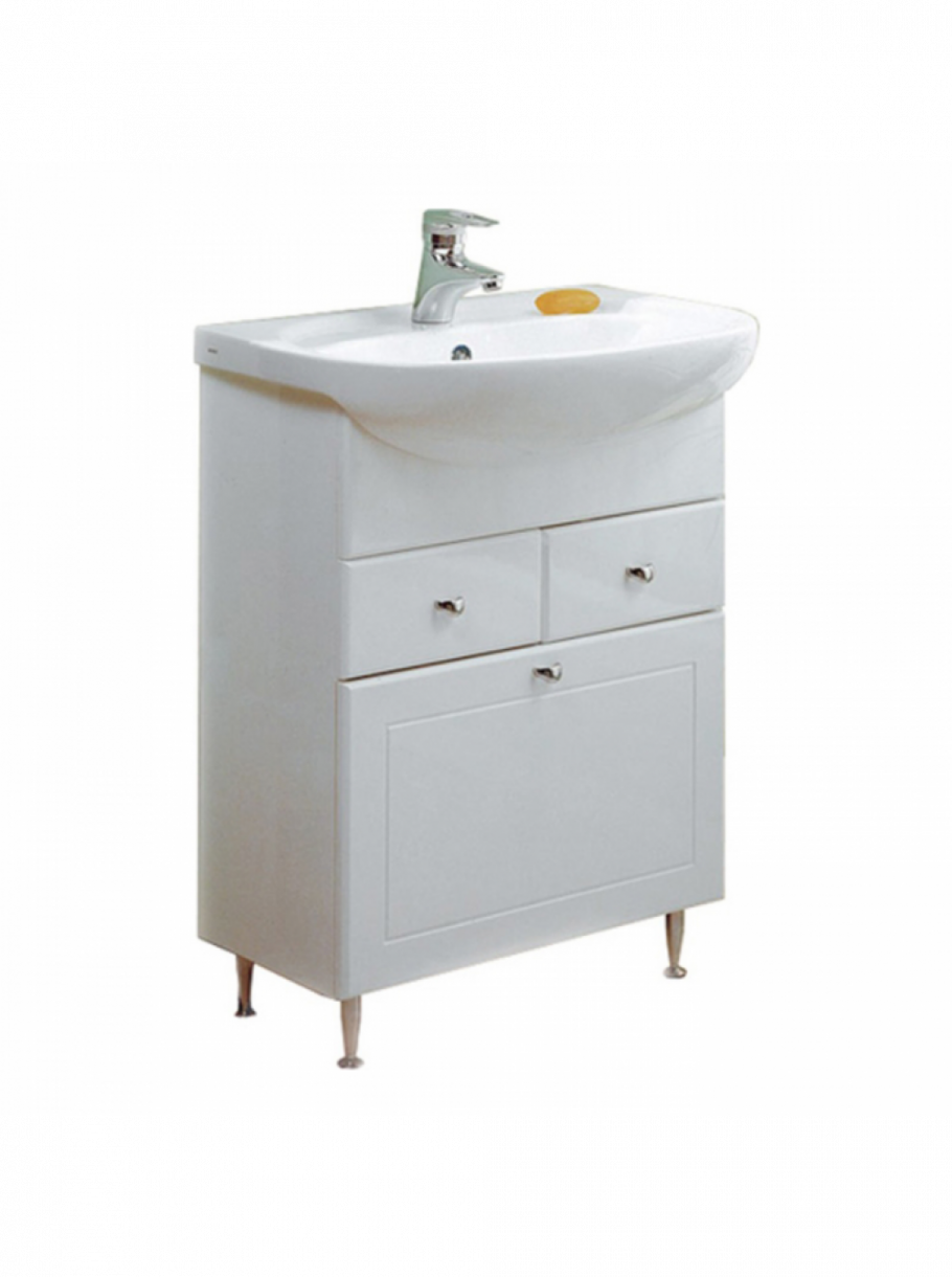 Complimenta delizi 120 белый глянец тумба с раковиной