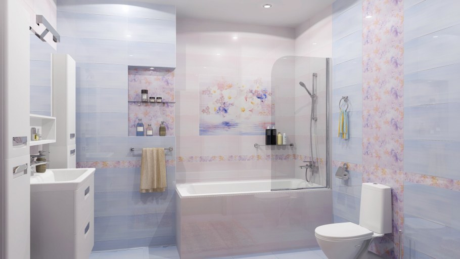 Плитка акварель Уралкерамика