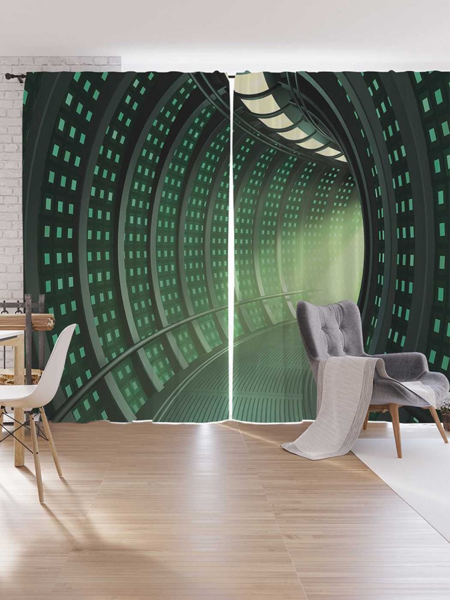 Зонирование шторами