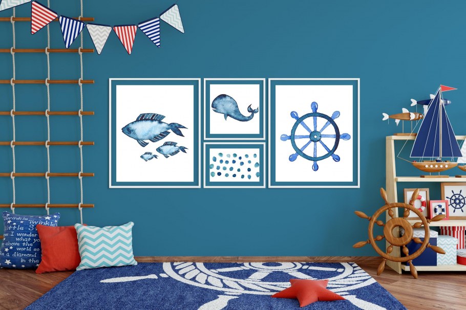 Морской стиль в интерьере