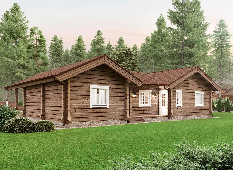 Деревянные дома Норвежская рубка