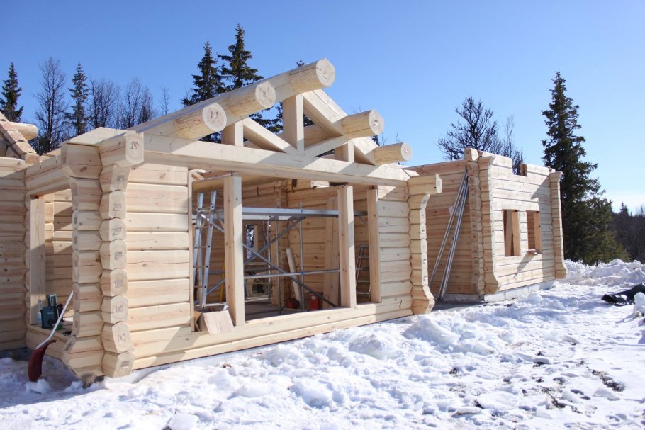 Норвежский деревянный дом из лафета