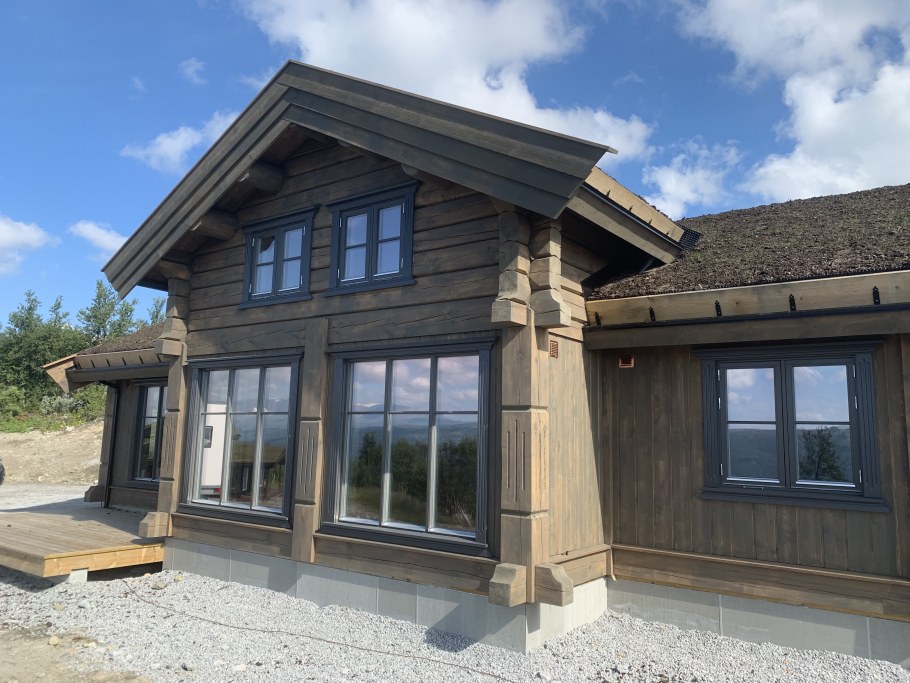 Деревянный дом по норвежской технологии лафет