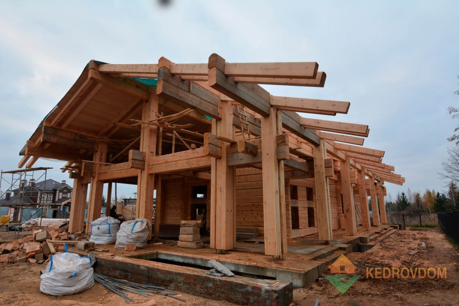 Норвежский деревянный дом из лафета