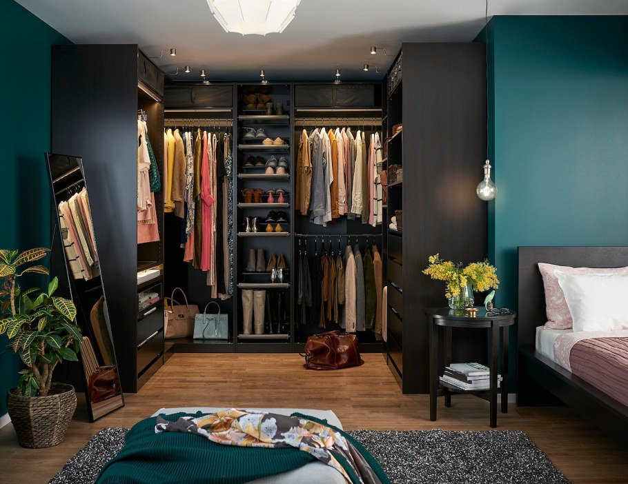 ЭЛВАРЛИ 3 секции, белый178x51x222-350 см