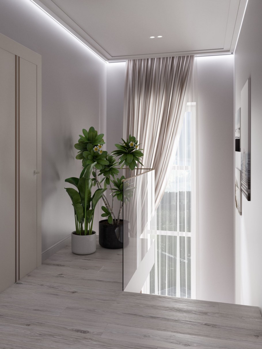 Дизайн дома в светлых тонах