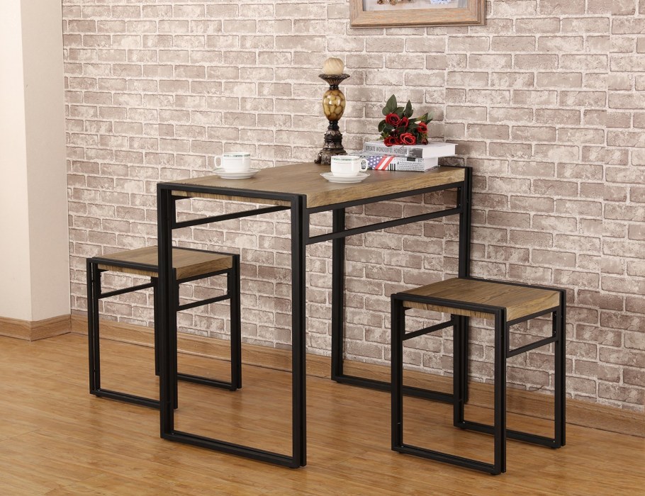 Металл лофт стол стуль