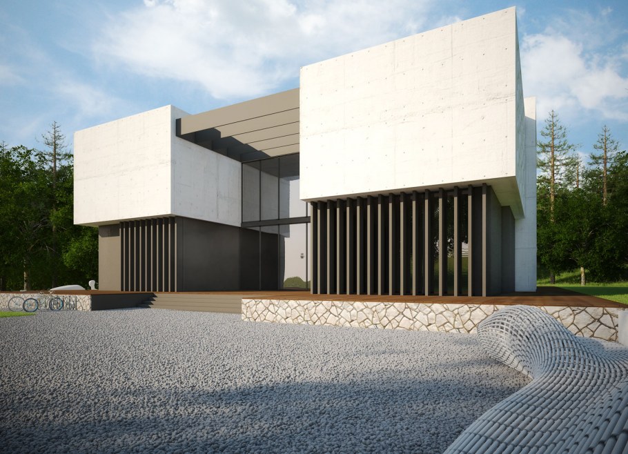 Общественные здания в эко стиле