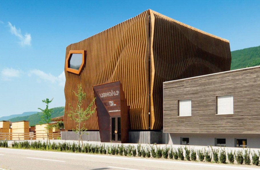 Необычная отделка фасада