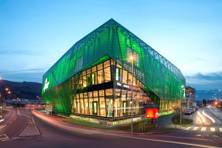 Зеленый цвет в архитектуре