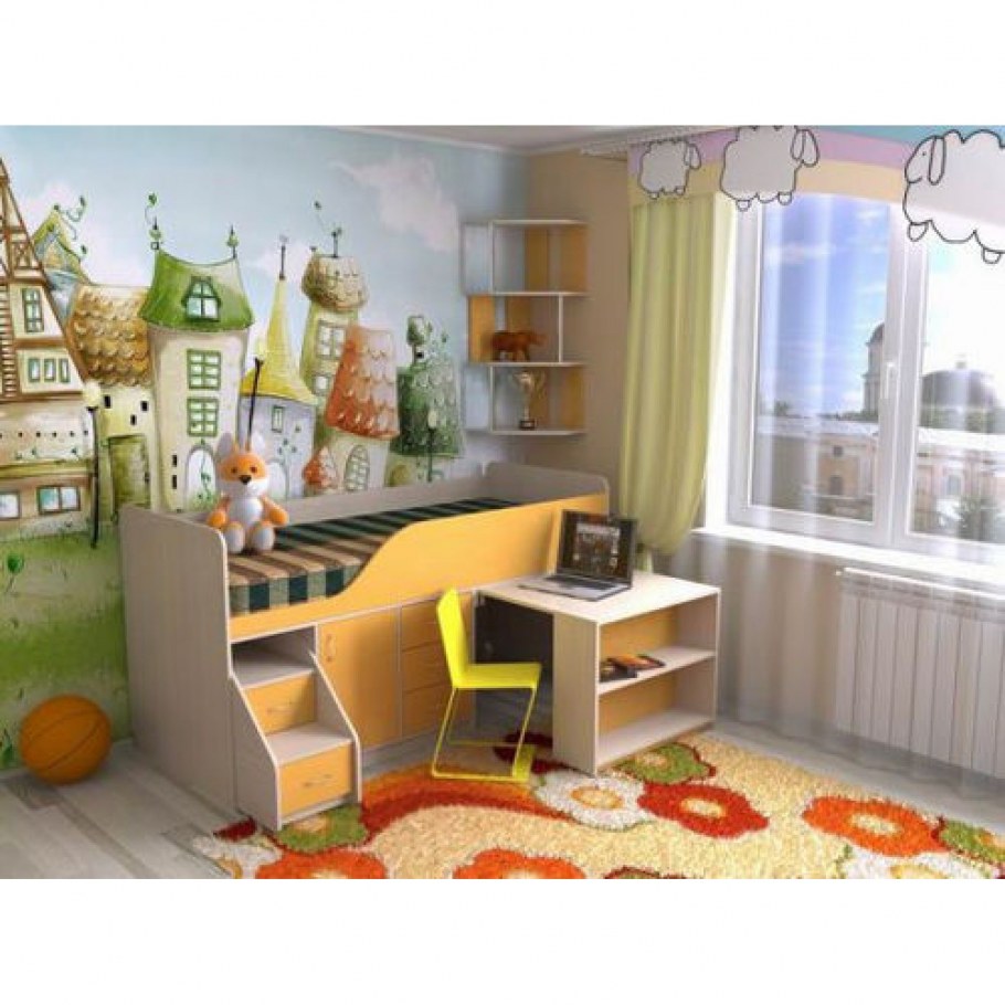 Кровать чердак Кузя 2