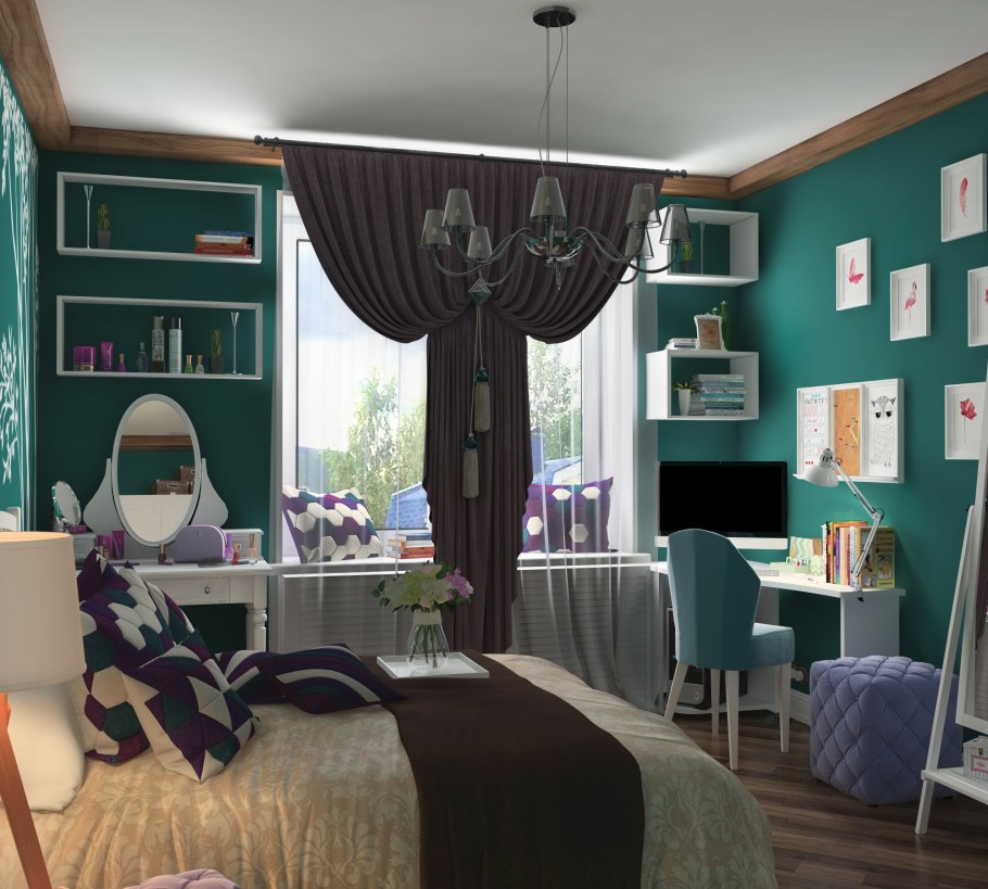 Стильная спальня для взрослых