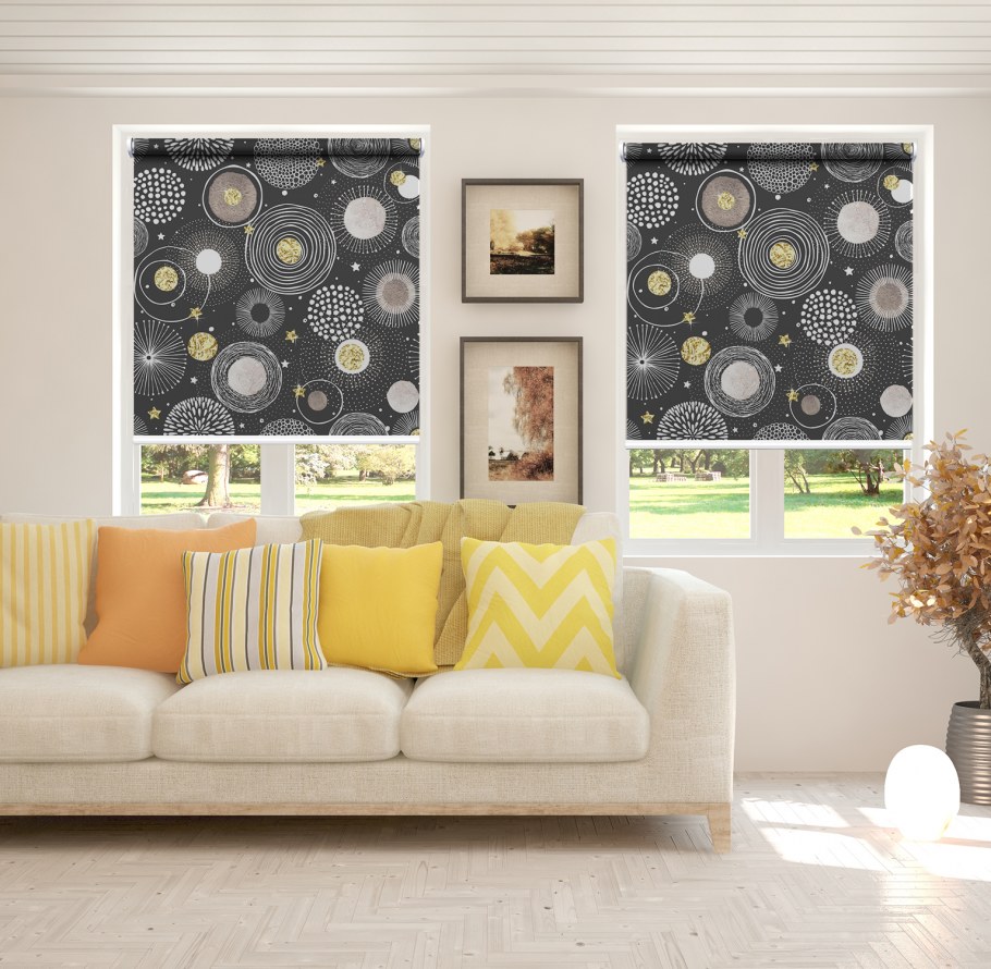 Рулонная штора мини (день-ночь) - 4306 графит