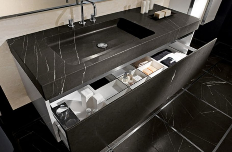 Тумба под раковину из керамогранита