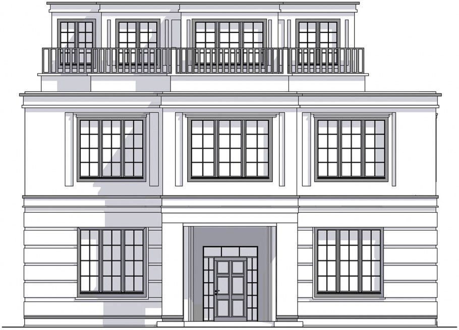 Drawings of фкевусщbuildings facades