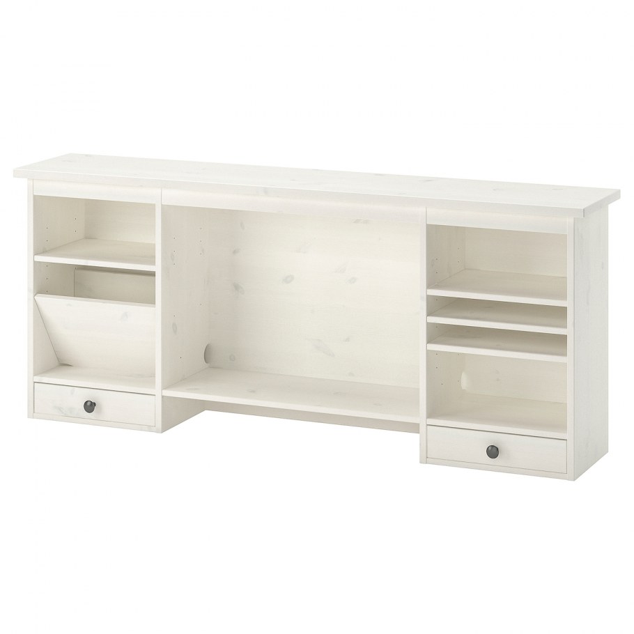 ХЕМНЭС дополнительный модуль для стола белая морилка 152x63 см