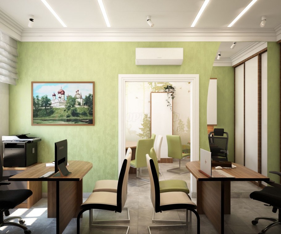 Современная отделка офиса