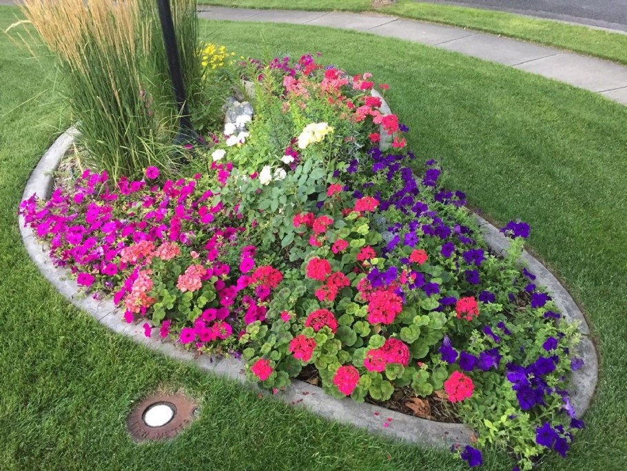 Клумбы из покрышек