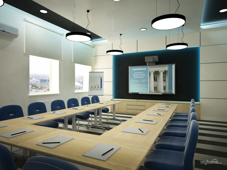 Современный интерьер аудитории