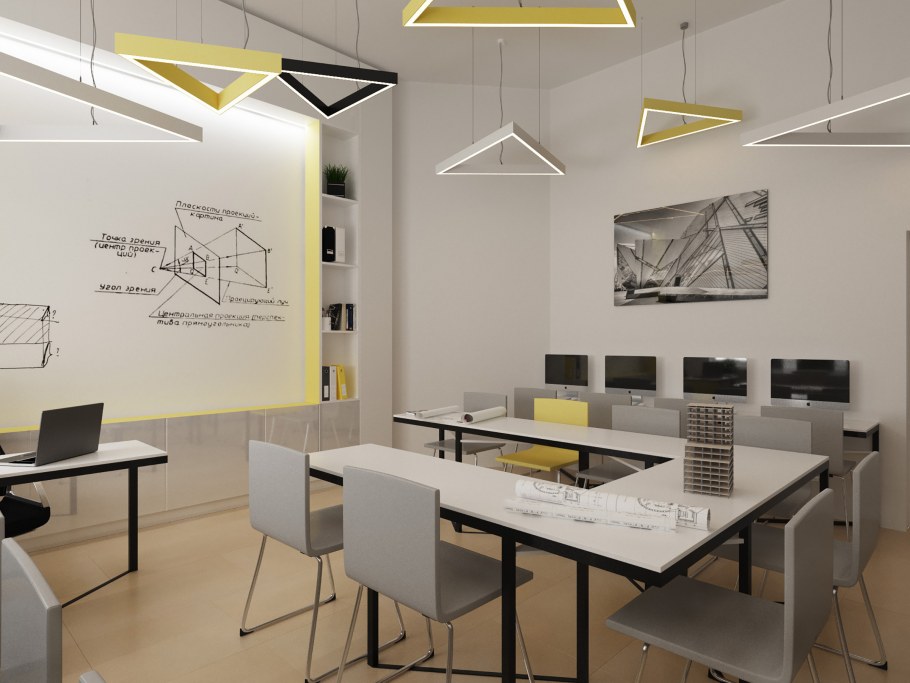 Интерьер аудитории для архитекторов