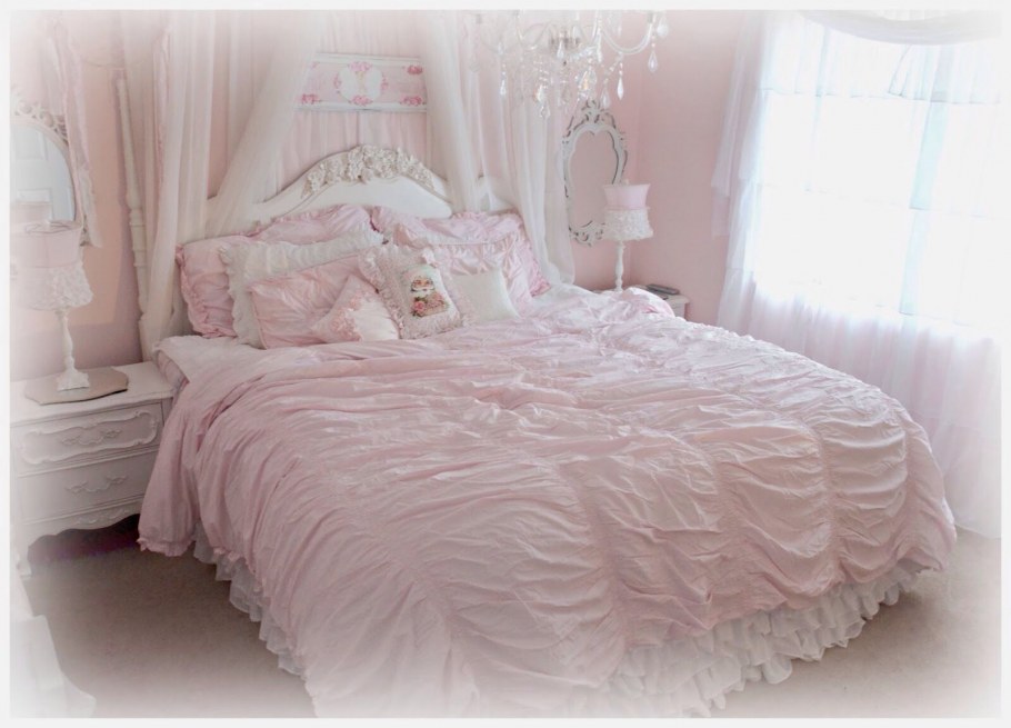 Покрывало в стиле шебби Шик