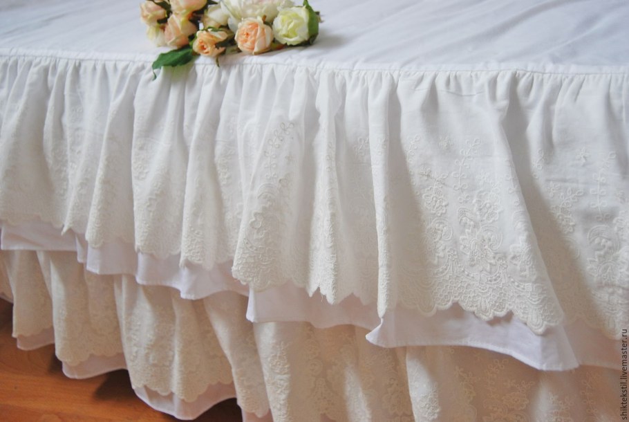 Покрывало в стиле шебби Шик