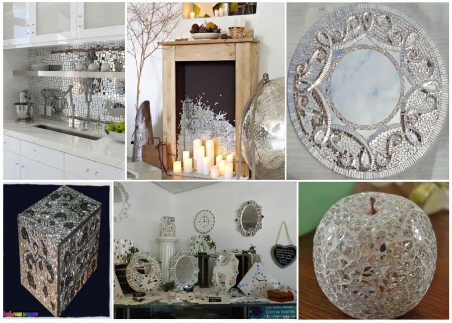 Декор битым зеркалом