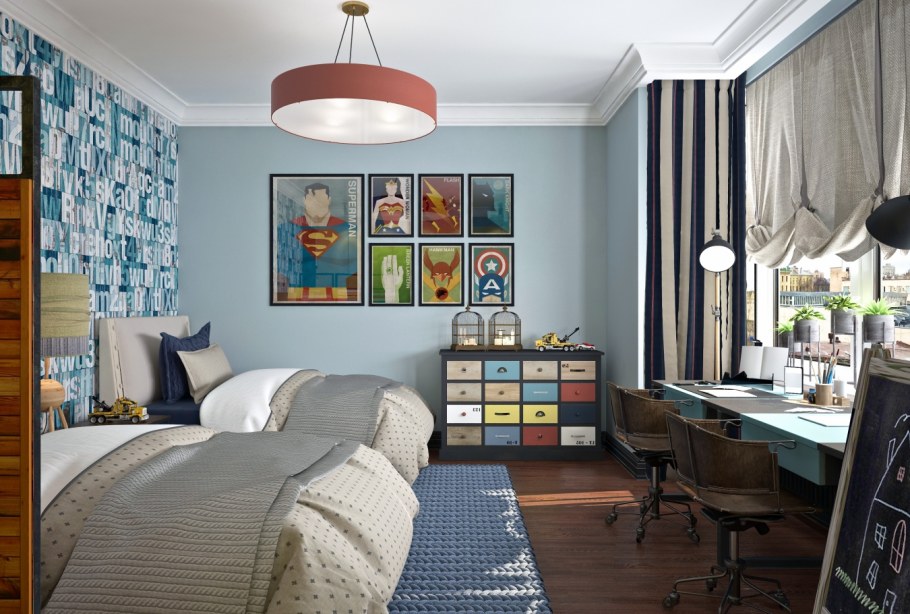 Американская классика интерьер детская