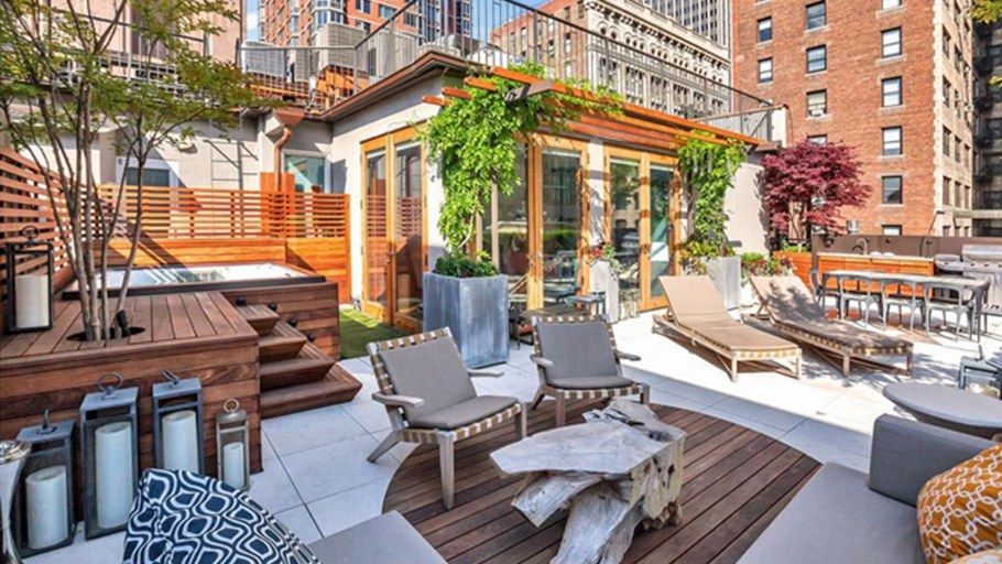 Терраса в пентхаусе Нью Йорк