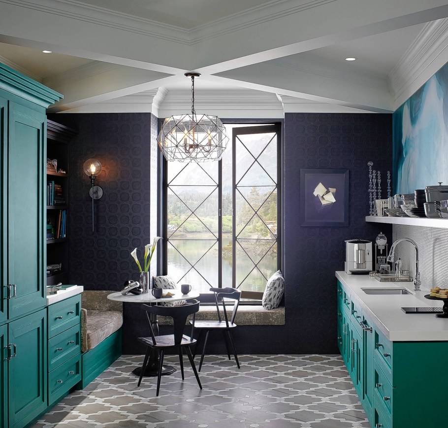 Кухня Неоклассика изумруд икеа