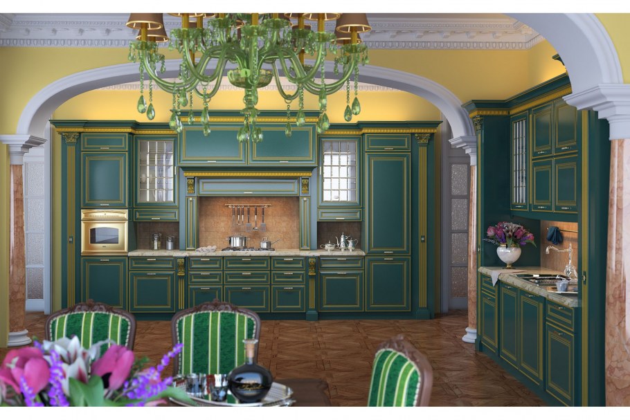 Кухня в викторианском стиле