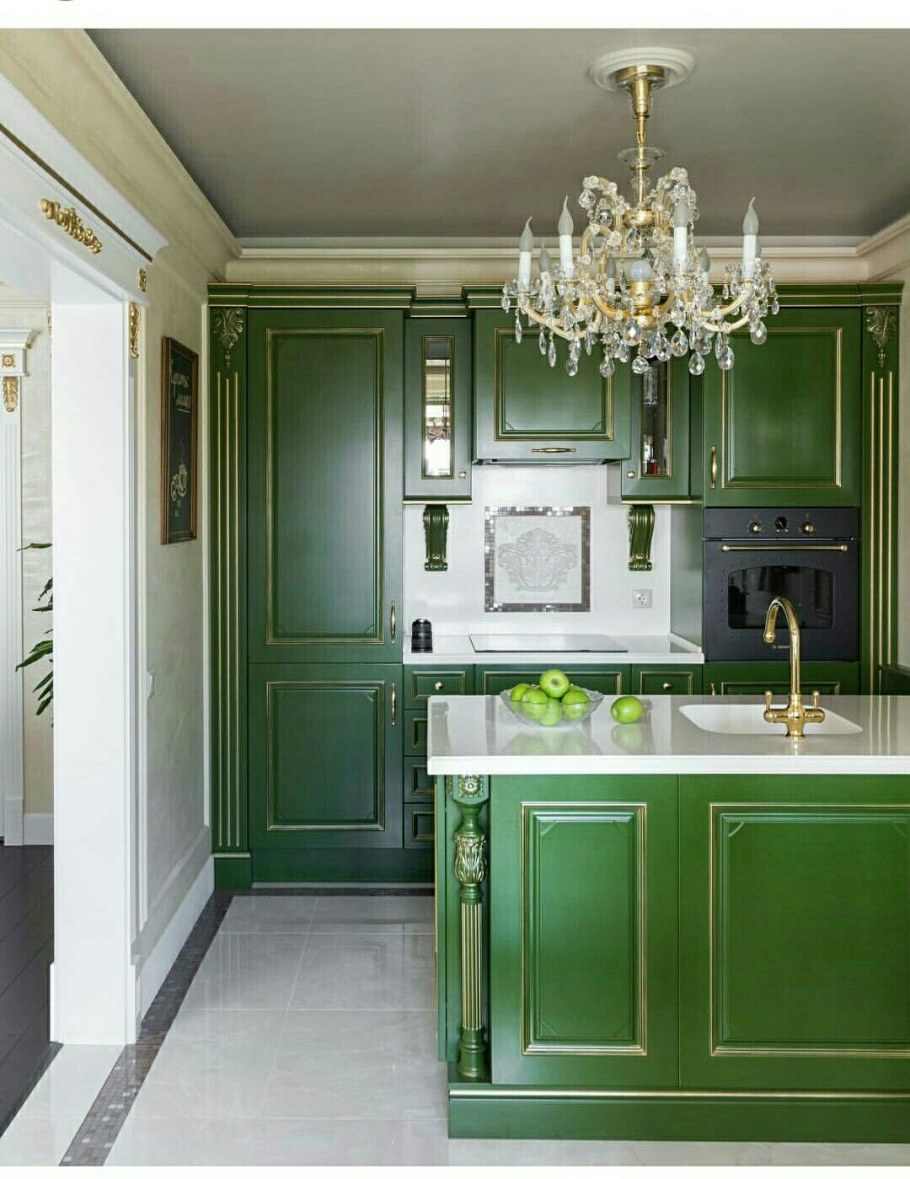Кухня Неоклассика изумруд