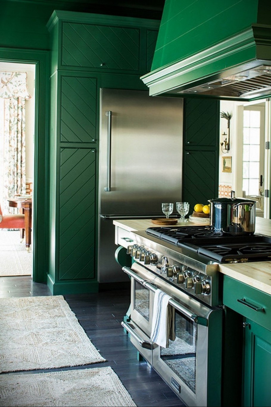 Кухня Силк изумрудный