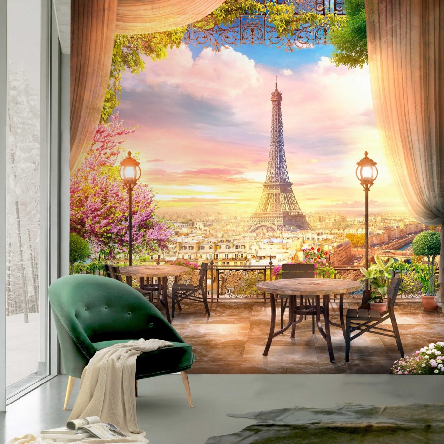 Фотообои Париж вечером