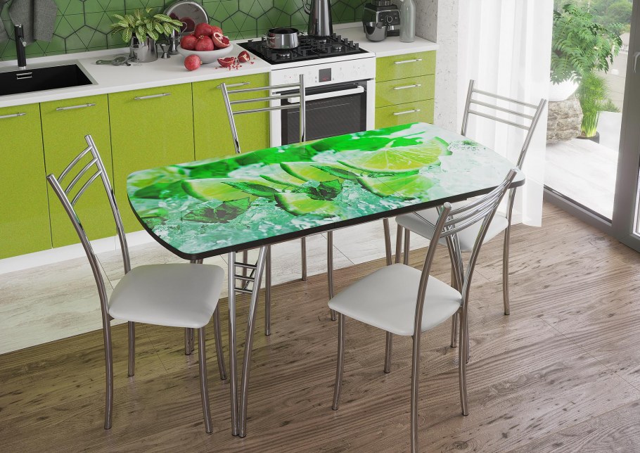 Стол обеденный лайм БТС