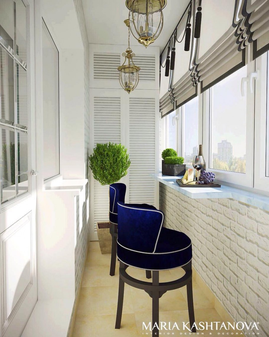 Интерьер балкона в квартире