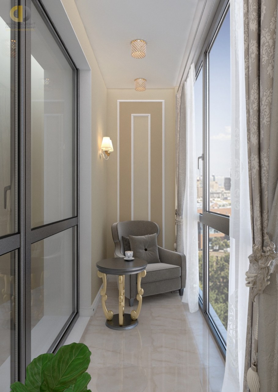 Лоджия в стиле Неоклассика