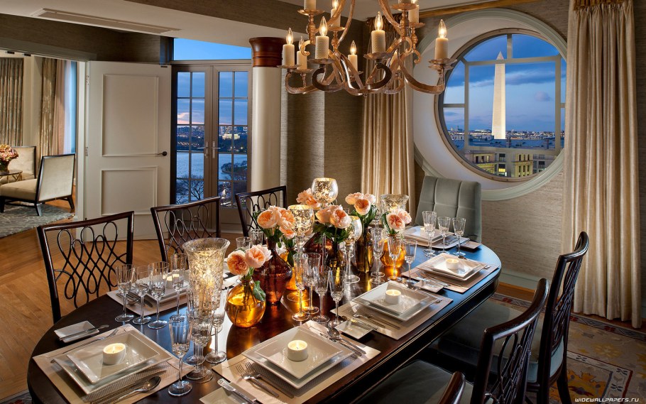 Сервировка стола интерьер