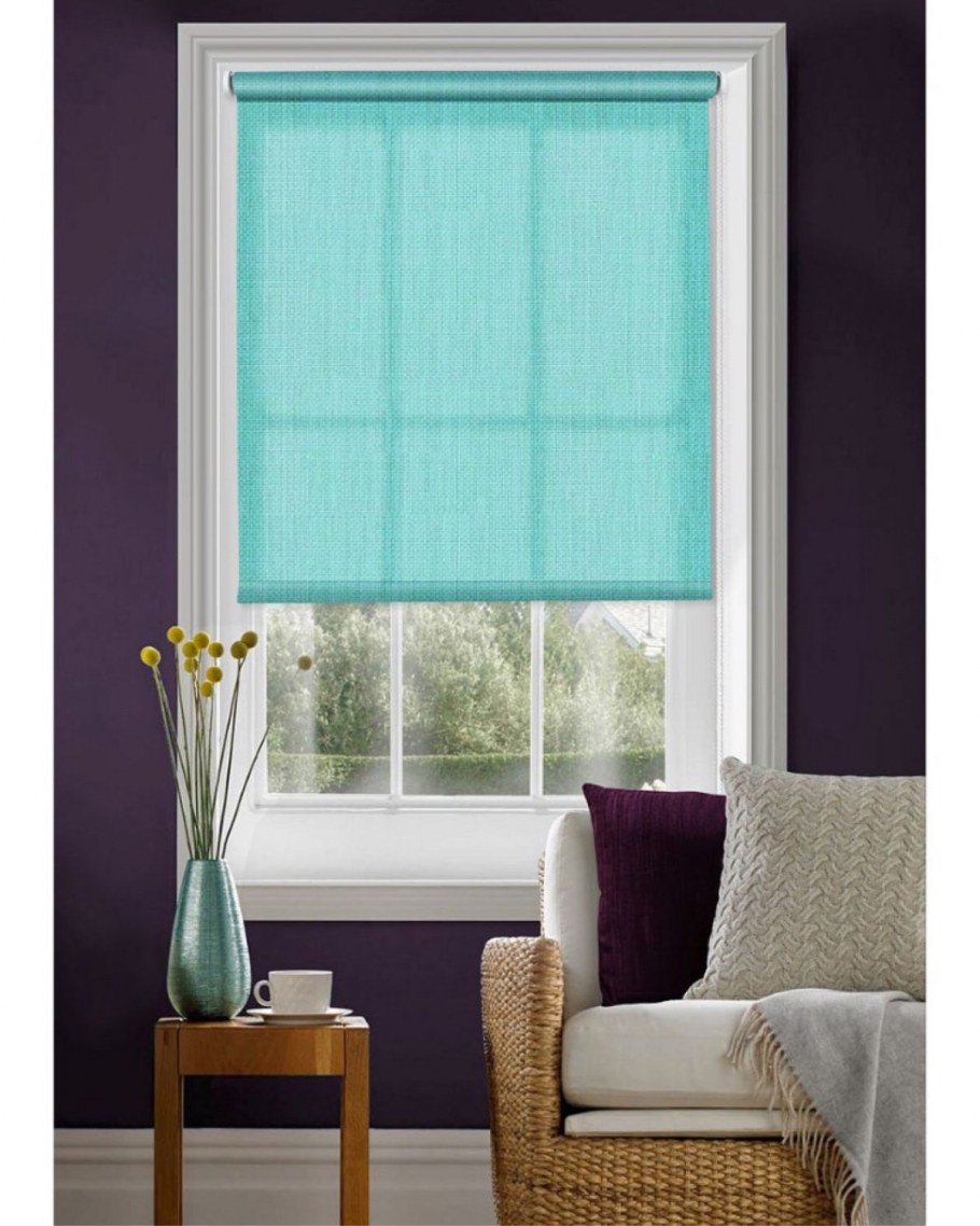 Штора рулонная Эскар "Райли" бирюзовый