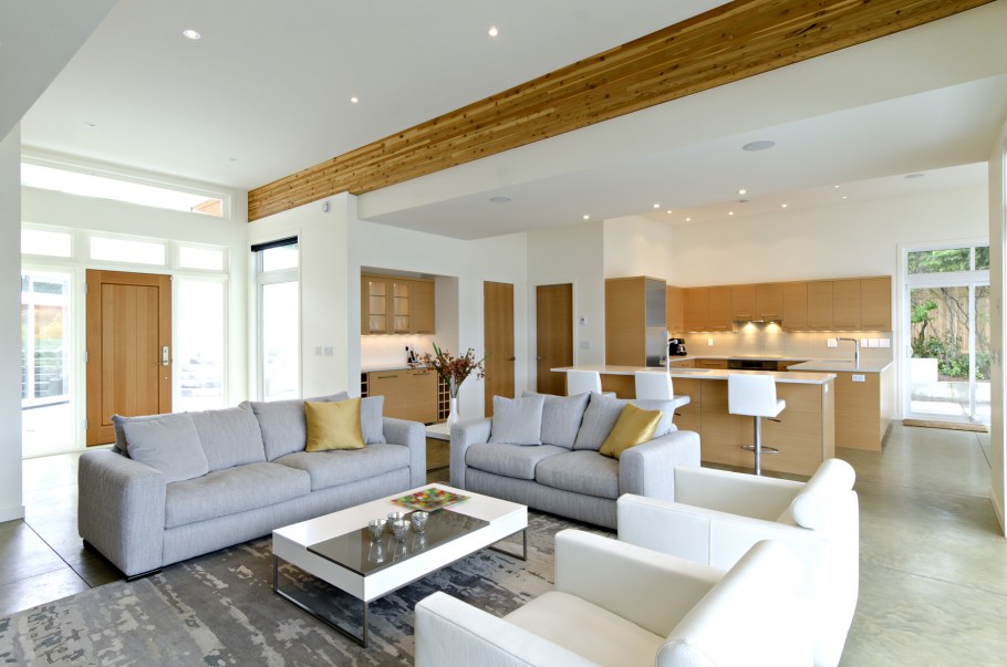 Планировка большой гостиной