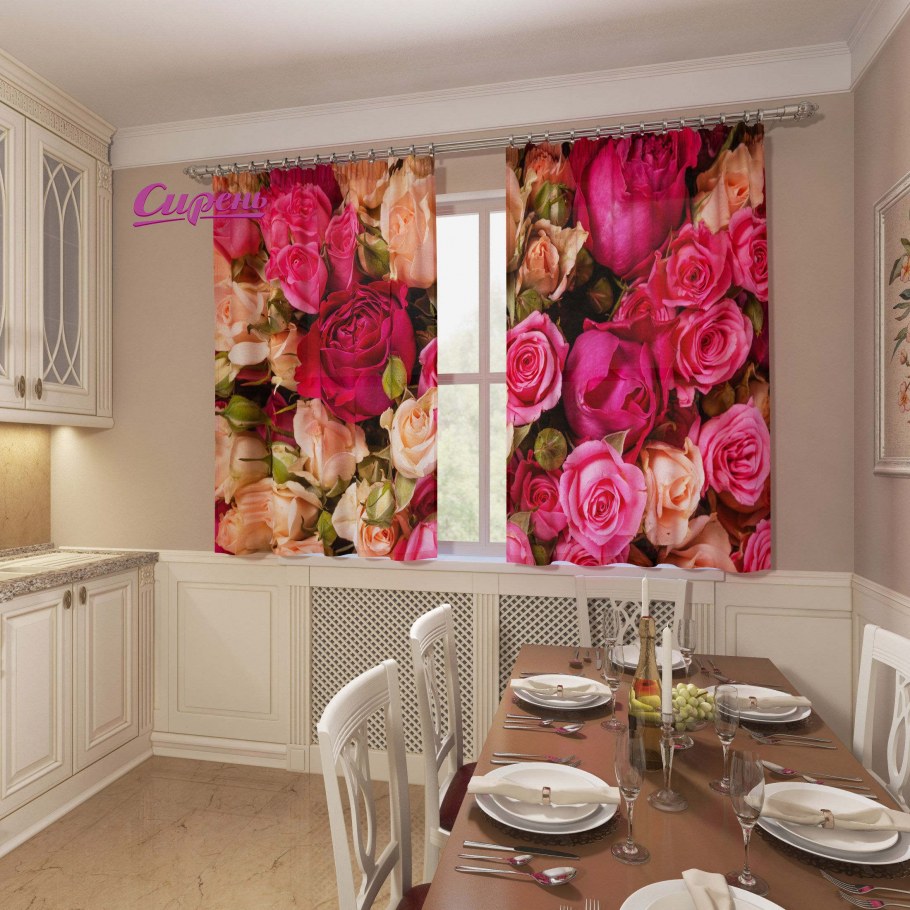 Сиреневые кухни