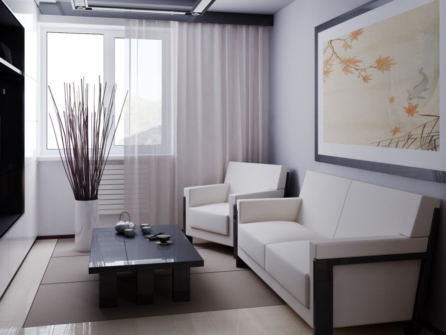 Мебель для гостиной в японском стиле