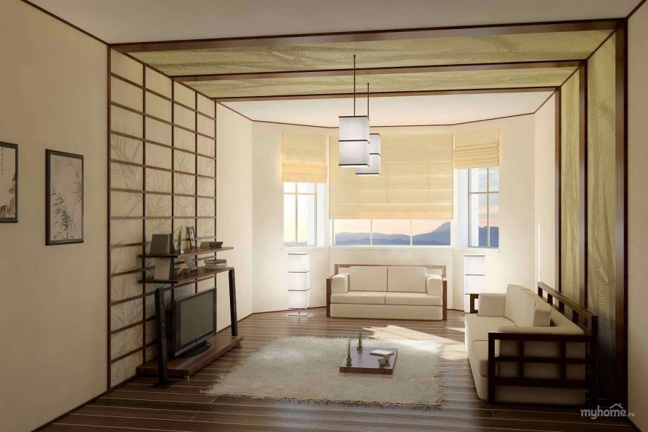 Спальня в японском стиле