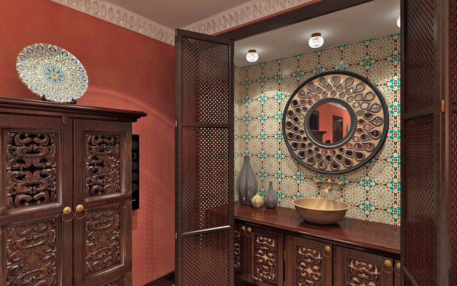 Прихожая гардеробная в частном доме