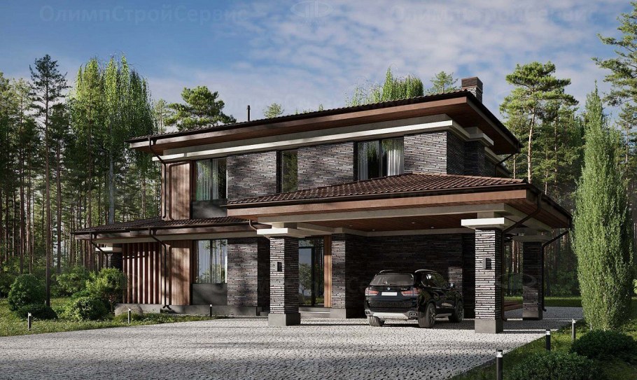 Минидом в стиле Райта