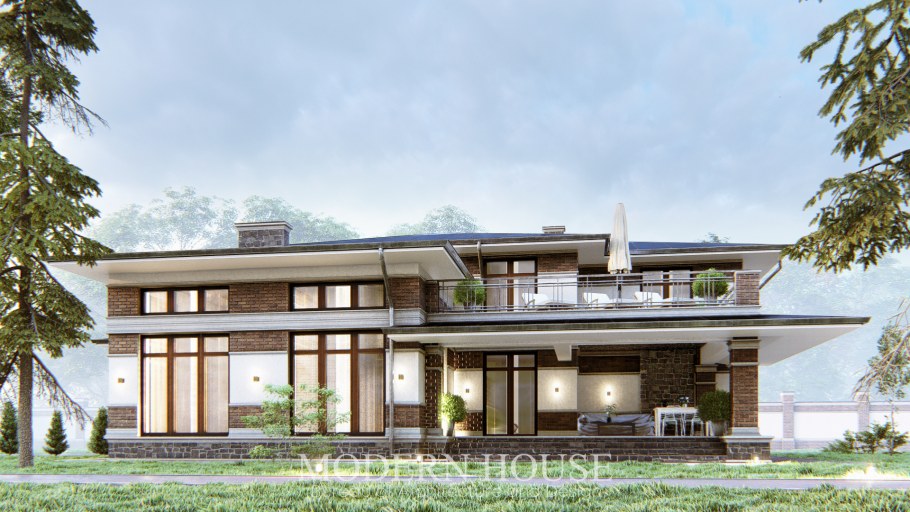 Репино дом в стиле Райт