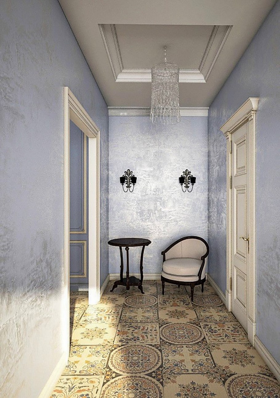 Венецианская штукатурка в коридоре
